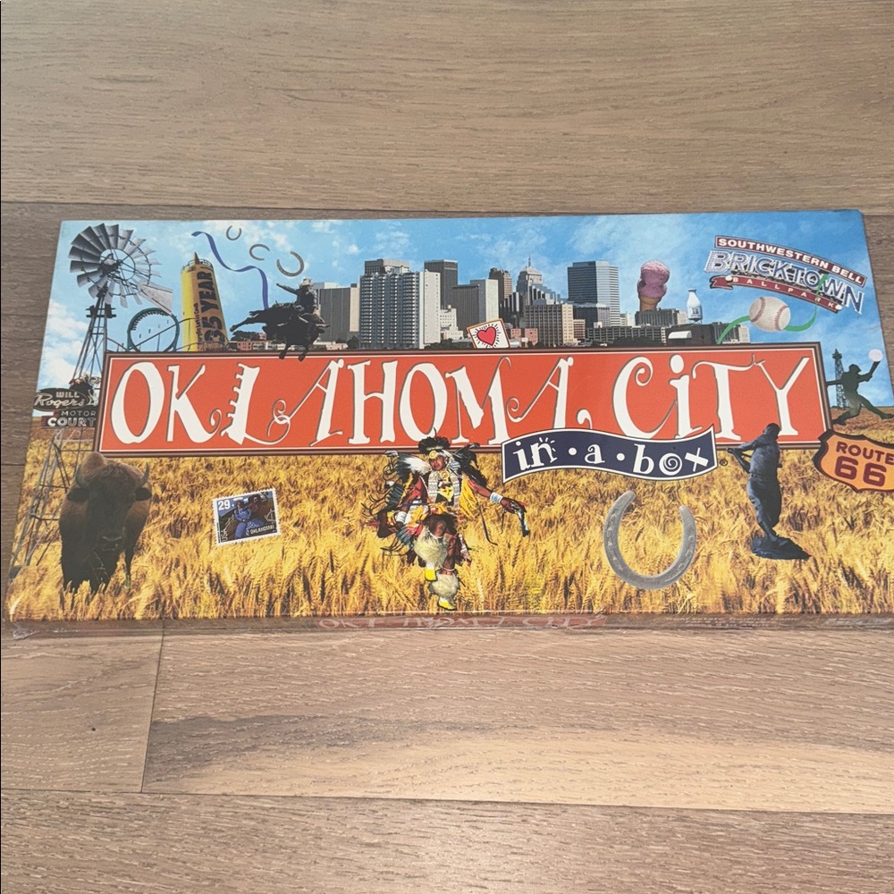 Oklahoma City In A Box Board Game Real Estate Trading Game  NEW SEALED RARE